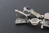 Earrings silver 925 Gold plated Rutile quartz Armenian Spirit