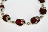 Marcasite bracelet silver 925 tudor jewelry Black