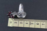 Pendant pomegranate Sterling silver 925 jewelry natural garnet One Of a Kind