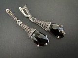 Enhance your style with our sterling silver 925 earrings. The faceted black stone gives a classic and eye-catching look. These long drop earrings are perfect for parties or roof cafes. Plus, with free shipping worldwide and discounts, it's the best idea for any jewelry lover. Get your Armenian jewelry today!
