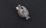 Pomegranate pendant red zircon stones STERLING SILVER 925