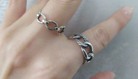 Chain design ring Silver 925
