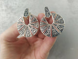 Set Ring Earrings round Silver 925