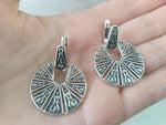 Set Ring Earrings round Silver 925