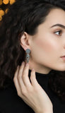 3D cone earrings sterling silver 925