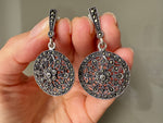 Silver 925 round marcasite