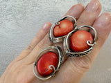 Jewelry set coral silver 925