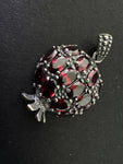 Pomegranate Silver 925 Pendant zircon
