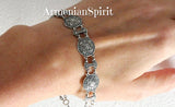 Bracelet round details Sterling silver 925