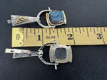 Earrings ring silver 925 Labradorite Armenian Spirit