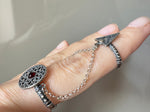 Silver 925 Bracelet and Double ring