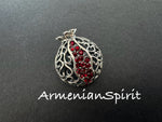 Brooch Sterling silver pomegranate Armenian