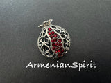 Brooch Sterling silver pomegranate Armenian