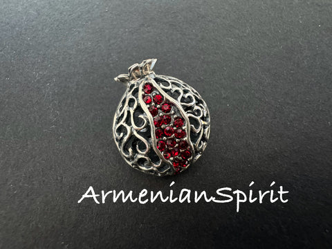 Brooch Sterling silver pomegranate Armenian