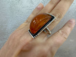 Expertly crafted by Armenian artisans, this one-of-a-kind jewelry piece features a stunning honey amber big stone rectangle ring. Made with high quality sterling silver 925, this unique and stylish accessory is sure to make a statement. Elevate your style with this single copy masterpiece from Armenian jewelsers. You can buy this honey amber ring on ebay from Armenian Spirit jewelry store and on our website.
