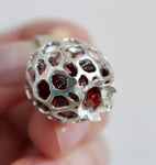 Pomegranate Pendant zircons Silver 925