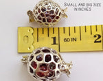 Pomegranate Pendant zircons Silver 925