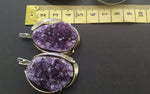 Earring Amethyst druse jewelry purple silver 925