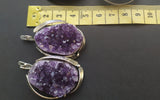 Earring Amethyst druse jewelry purple silver 925