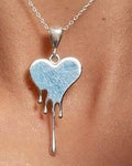 Earrings melting heart Silver 925