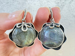 Jewelry set labradorite silver 925