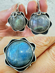 Jewelry set labradorite silver 925