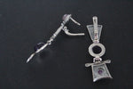 Earrings silver 925 Gold plated Amethyst Armenian Spirit