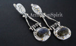 SET Silver 925 real Gold plated Earrings and Ring