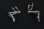 SET Silver 925 real Gold plated Earrings and Ring