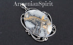 Pendant Silver 925 blue maligano jasper