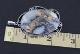 Pendant Silver 925 blue maligano jasper