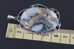 Pendant Silver 925 blue maligano jasper