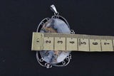 Pendant Silver 925 blue maligano jasper