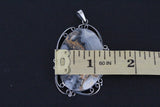 Pendant Silver 925 blue maligano jasper