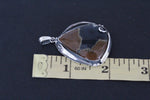 Pendant Silver 925 brown black agate