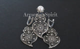 Armenian jewelry Large Earrings Sterling silver 925