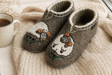 Chuni authentic sheep wool 100% slippers handwoven