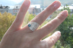 Very long drop earrings Light blue zircon jewelry Silver 925