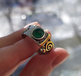 Rings Lightweight Sterling silver 925 with small gemstone Gold plated