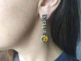 Earrings ring Amber Set silver 925 Armenian Spirit