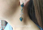 Earrings silver 925 Labradorite Armenian Spirit