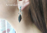 Upgrade your jewelry collection with our high quality Armenian Spirit earrings. Made of 925 sterling silver and gold plating, these elegant and versatile earrings feature a beautiful Labradorite blue gem, perfect for any zodiac birthstone. Complete your look with our matching jewelry set.  Upgrade your jewelry game with our sterling silver 925 pieces. Our top rated store offers high quality items with rave reviews. Enjoy discounts and free shipping with tracking also on Etsy and Ebay. 