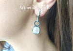 Earrings silver 925 moonstone