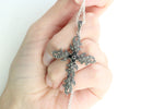Cross Silver 925 marcasite onyx Armenian Spirit