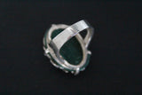 Marcasite earrings pendant and ring sterling silver 925 malachite onyx