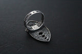 Sterling silver 925 set Long earrings and ring jewelry