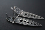 Sterling silver 925 set Long earrings and ring jewelry