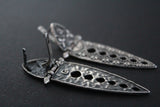 Sterling silver 925 set Long earrings and ring jewelry