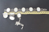 SILVER 925 Jewelry Set Earrings ring bracelet