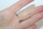 Vintage inspired small hoop earrings stud and ring SILVER 925